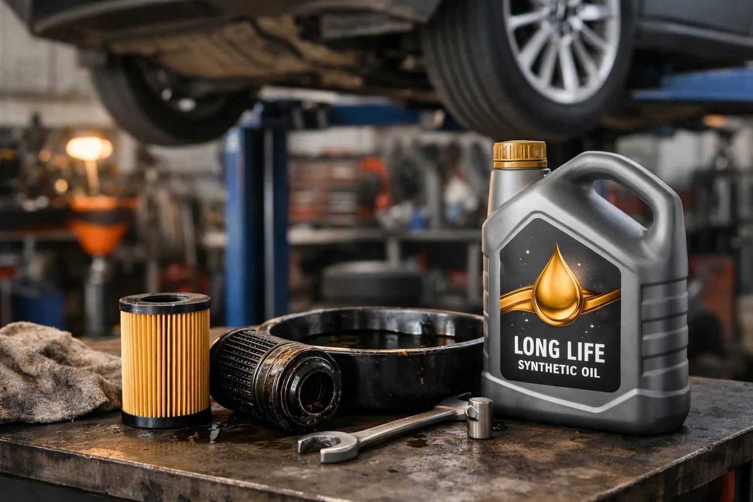 Filtre à huile Mann-Filter HU longue durée compatible huile synthétique intervalle vidange 20 000 km média synthétique haute performance