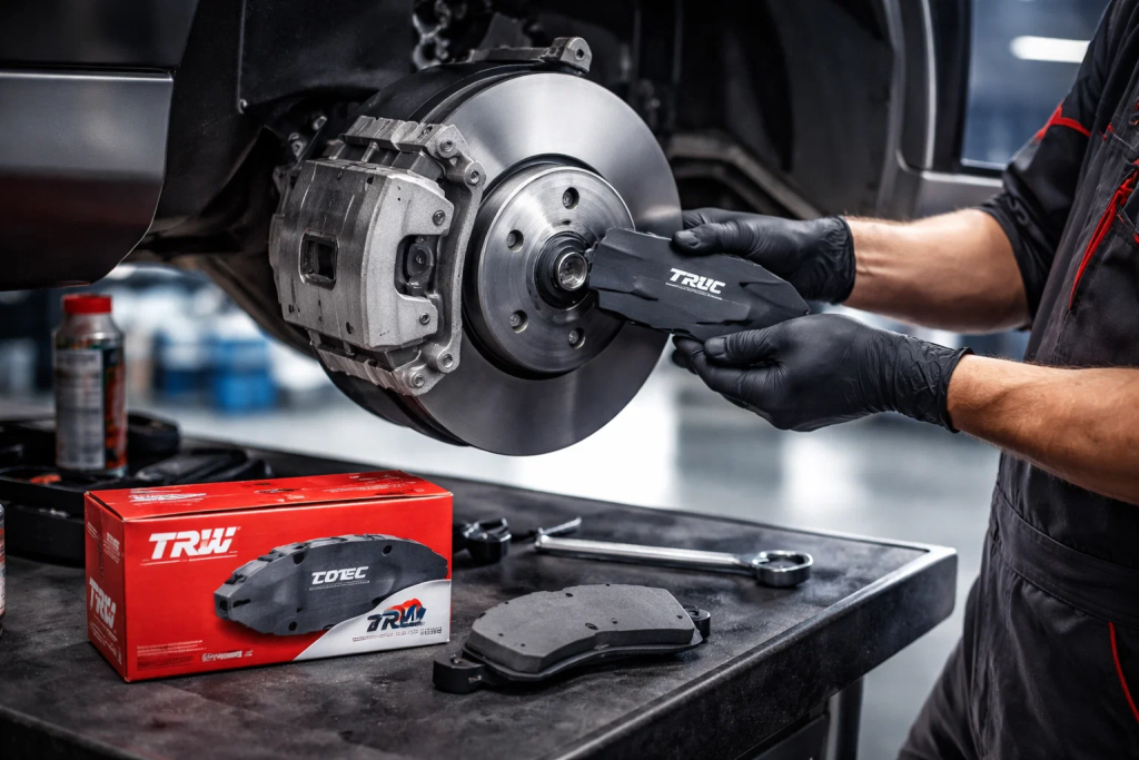 Plaquettes de frein TRW avec revêtement COTEC en silicate pour une efficacité immédiate dès le rodage