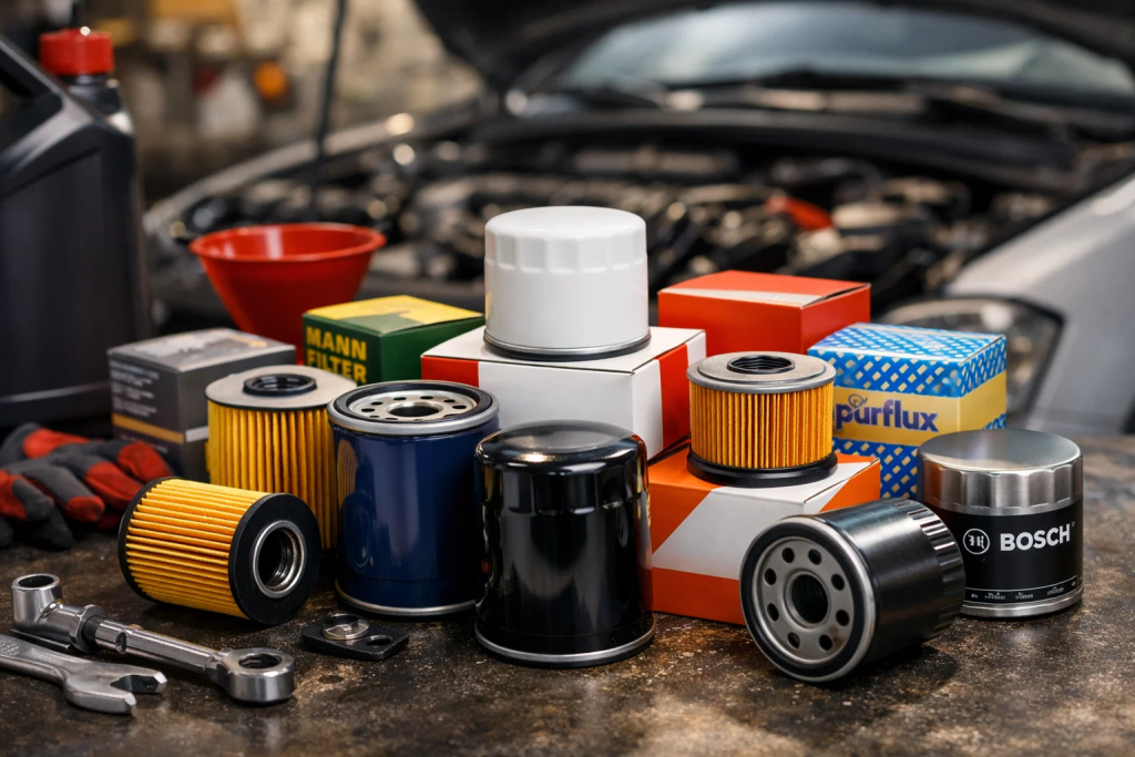 Podium filtres à huile France Purflux leader marché OEM PSA Renault Honda Mann-Filter VW Audi BMW qualité équipementier